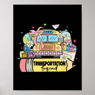 Poster Esquadrão de Transporte Motorista de Ônibus de Vol