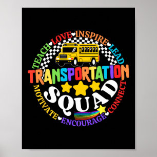 Poster Esquadrão de Transporte Motorista de Ônibus de Vol
