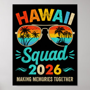 Poster Esquadrão do Havaí 2026 Férias Amigos Família Corr
