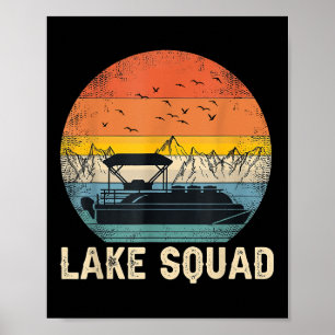 Poster Esquadrão do Lago Capitão de Barco a Reboque Vinta
