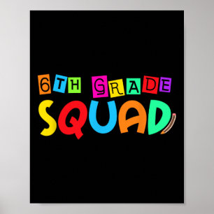 Poster Esquadrão do Sexto Ano de Volta à Escola Primeiro