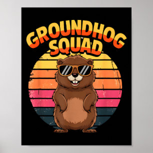 Poster Esquadrão Esquilo Engraçado Feliz Dia do Esquilo 2