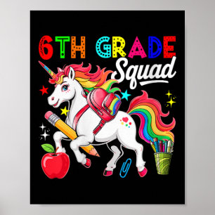 Poster Esquadrão Feminino da 6ª Série de Volta às Aulas U
