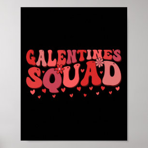Poster Esquadrão Galentines Gang Dia dos Namorados Engraç