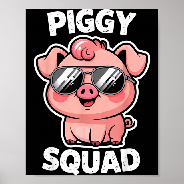 Poster Esquadrão Ggy G Usando Óculos de Sol Como Animal F (Frente)