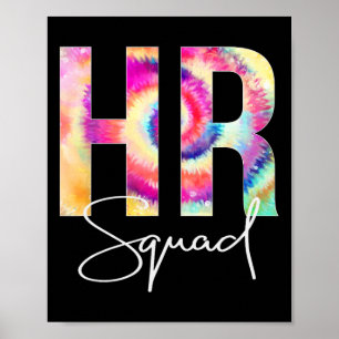 Poster Esquadrão Hr Tie Dye Byck Para a Escola Apreciação