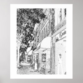 Poster Esquadrão Marietta Compra Cidade Pequena na Praça 