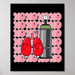 Poster Esquadrão Pulmão Xoxo Terapeuta Respiratório Enfer