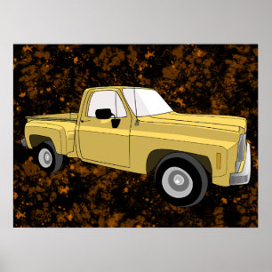 Poster Esquadrão, recolha, GMC, Chevy C10, imagem