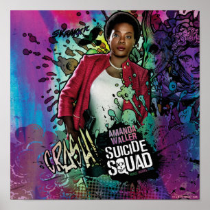 Pôster Esquadrão Suicida Amanda Waller Character Grafit