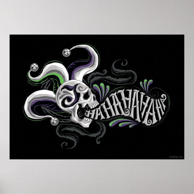 Pôster Esquadrão Suicida | Caveira-Joker - Haha (Frente)