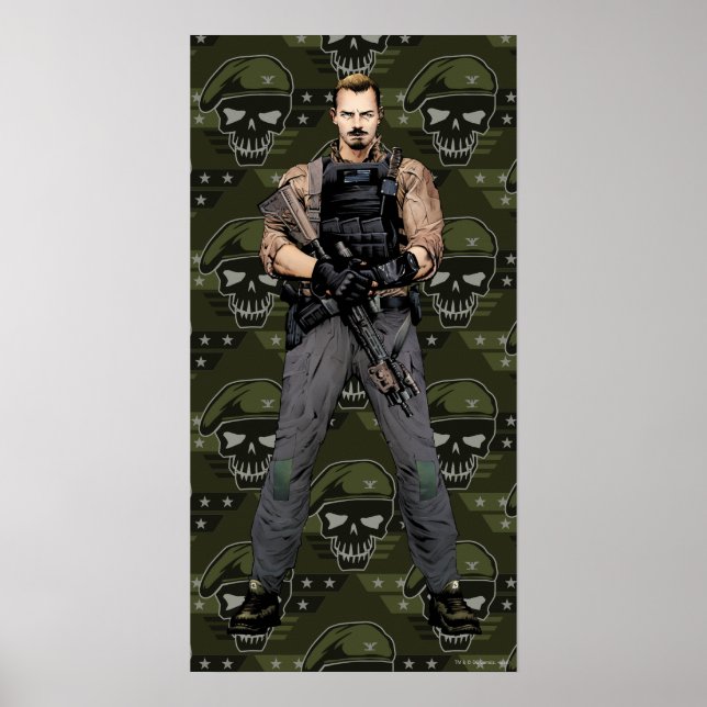 Pôster Esquadrão Suicida | Rick Flag Quic Book Art (Frente)