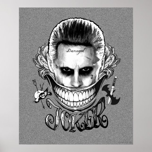 Poster Esquadrão Suicida | Sorriso de Joker (Frente)