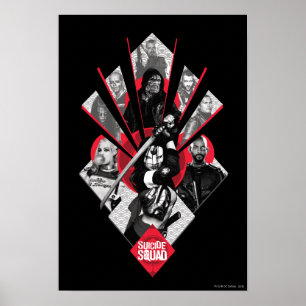 Poster Esquadrão Suicida   Task Force X Gráfico Japonê