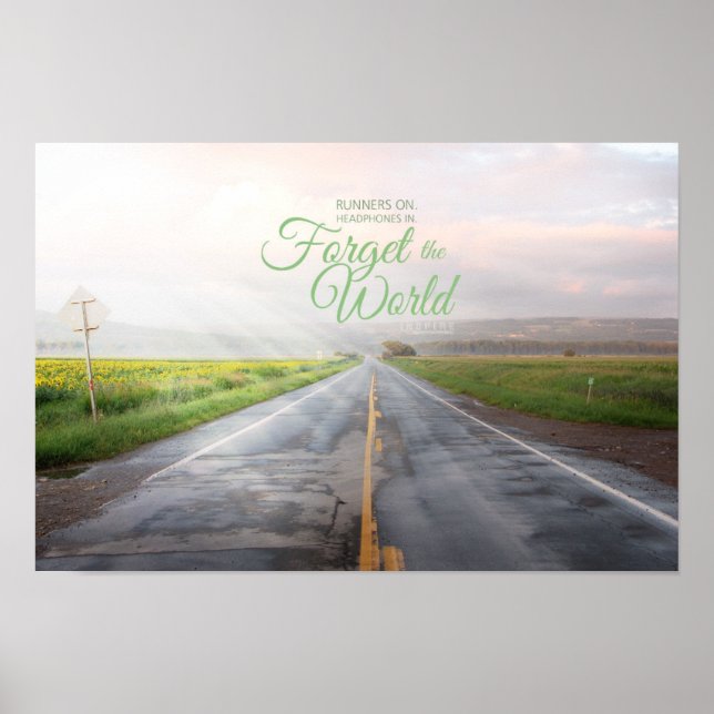 Poster Esqueça o mundo (Frente)