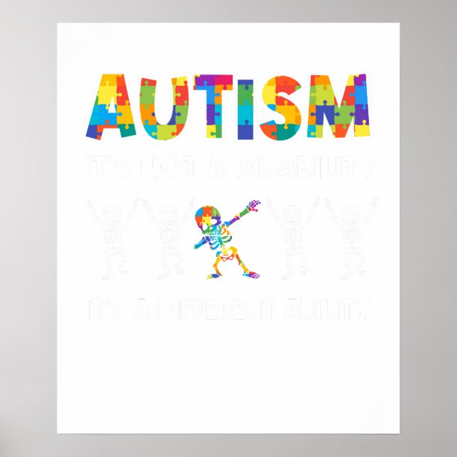 Poster esqueleto autismo (Frente)
