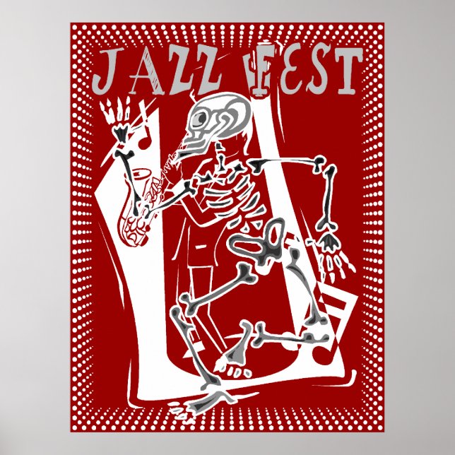 Poster Esqueleto da Fest do Jazz 2011 (Frente)