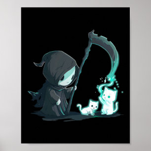 Poster Esqueleto De Cinto Bonito Com Ghost Kawaii Pa