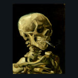 Poster Esqueleto de Fumagem de Van Gogh<br><div class="desc">Poster com a pintura a óleo de Vincent van Gogh Caveira de um Esqueleto com Cigarro em Chamas (1885-86). Um presente excelente para fãs do Poste-impressionismo e da arte holandesa!</div>