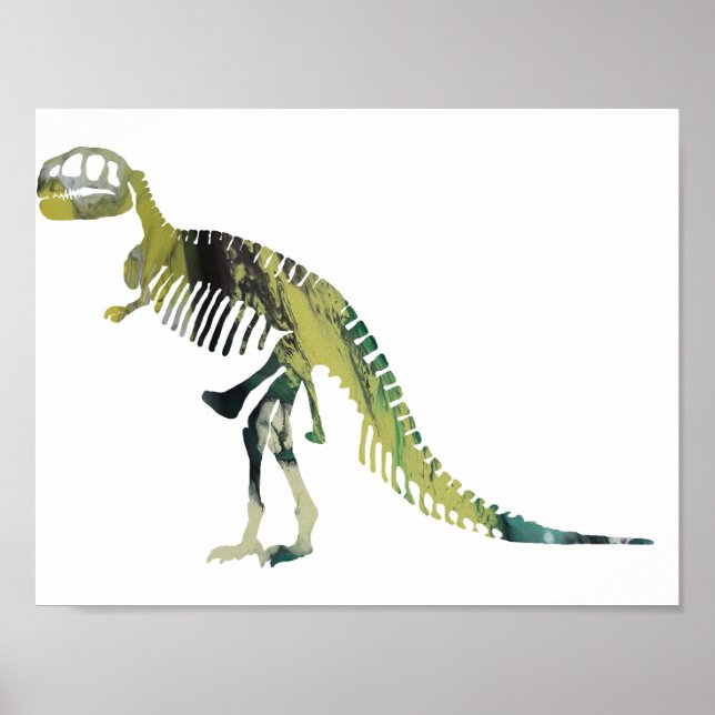 Pôster Esqueleto de Tyrannosaurus (Frente)