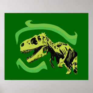 Poster Esqueleto do Dinossauro T-Rex