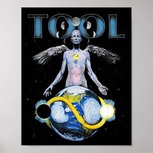 Poster Esqueleto Ferramenta Vintage Agita Mãozinha Música
