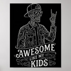 Poster Esqueleto Incrível Como Crianças Homens Divertidos