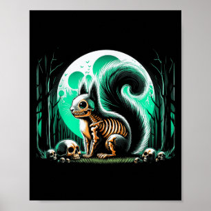 Poster Esqueleto legal de esqueleto de Natal de Halloween