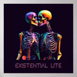 Poster Esqueletos de beijo LITE EXISTENTES