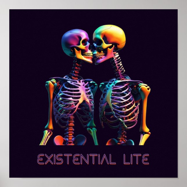 Poster Esqueletos de beijo LITE EXISTENTES (Frente)