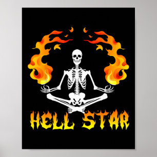 Poster Esqueletos Yoga se Tornam Estrela do Inferno 