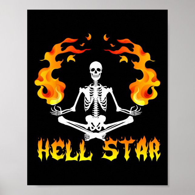 Poster Esqueletos Yoga se Tornam Estrela do Inferno  (Frente)