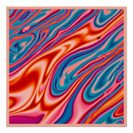 Pôster Esquema de Cores Artístico