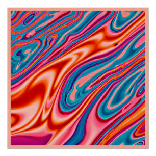 Pôster Esquema de Cores Artístico