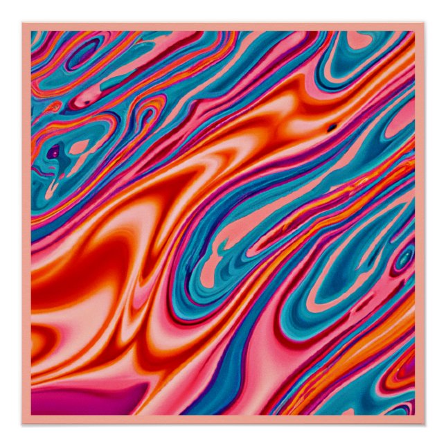 Pôster Esquema de Cores Artístico (Frente)