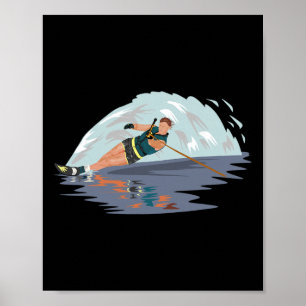 Poster Esqui Aquático Legal Esportes Aquáticos Aventura n