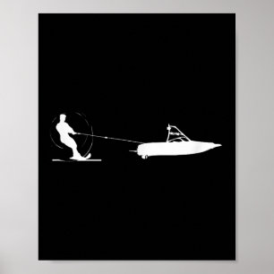 Poster Esqui Aquático - Presente de Esqui Aquático Para E