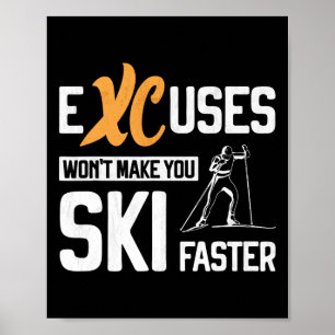 Poster Esqui Cruzado Xc Excusa Biat Nórdico de Esqui