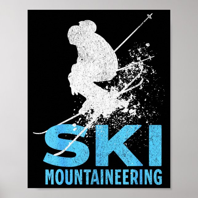 Poster Esqui de montanha (Frente)
