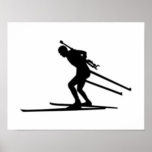 Poster Esqui do Biathlon
