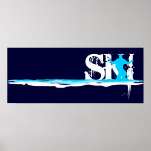 Poster esqui em declive