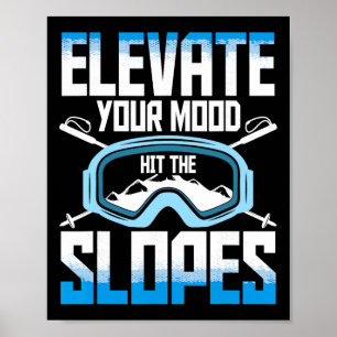Poster Esqui Esquiando Esporte de Inverno _4