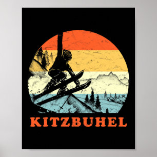 Poster Esqui Kitzbuhel, Áustria Férias de Esqui na Neve V