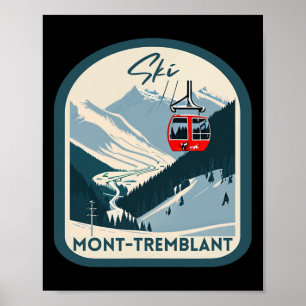 Poster Esqui Mont-tremblant Retro Estilo Vintage Mont-tre