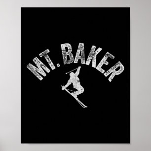 Poster Esqui Mt Ker Monte Ker Washington Frio Inverno