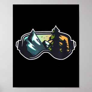 Poster Esqui oberammergau montanha esqui t homens e mulhe