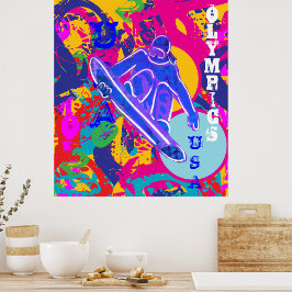POSTER ESQUI OLYMPICO