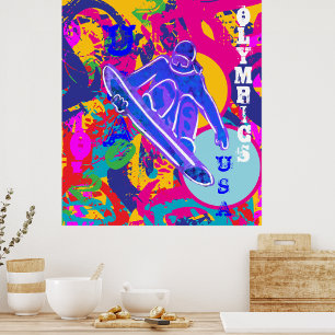 POSTER ESQUI OLYMPICO