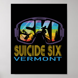Poster Esqui Suicide Six Férias de Esqui em Vermont