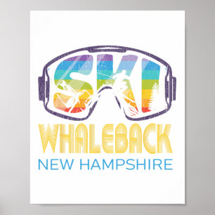 Poster Esqui Whaleck Férias de Esqui em New Hampshire